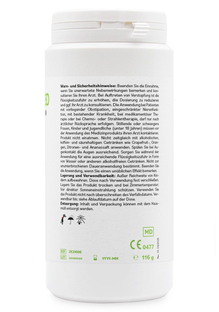 ZeolithMED 200 Detox-Kapseln, Medizinprodukt mit CE-Zertifikat